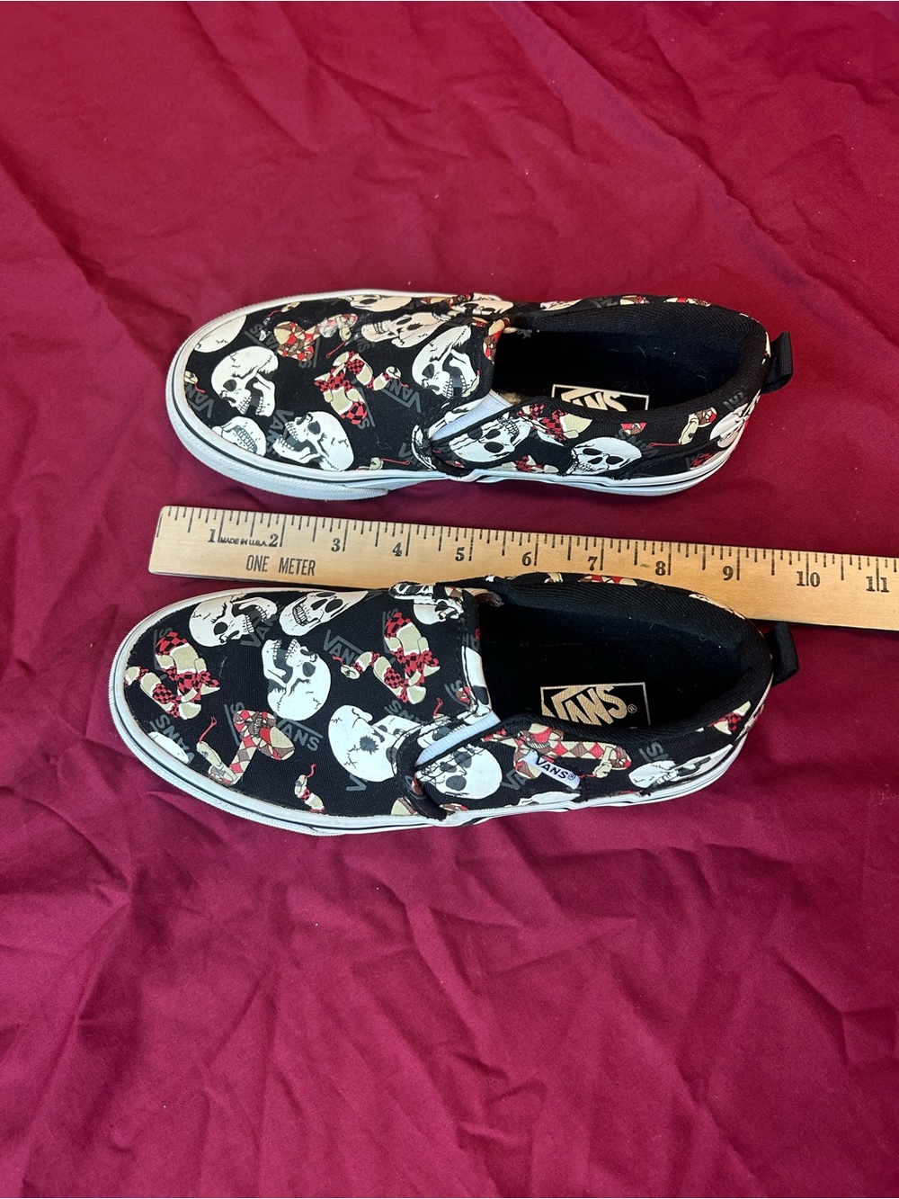 Vans Slip-ons Youth Sz 2 Asher Graphics - Picture 2 of 5